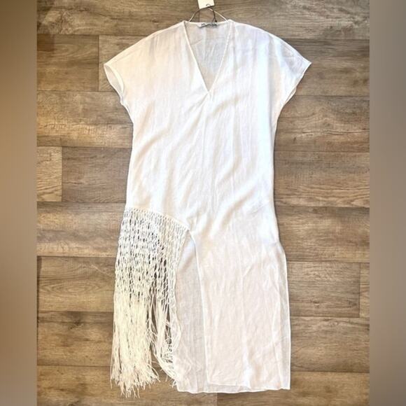 ZARA BLOGGER FAVE!!! Linen Midi Dress NWT LAST ONE!!! - Picture 15 of 16
